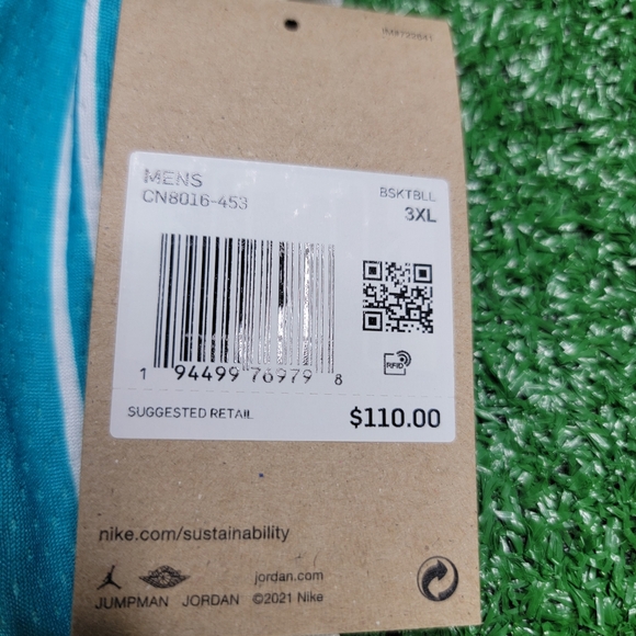 Nike Jordan Charlotte Hornets Lamelo Ball #2 Swingman Jersey Men's Size 3XL New - Picture 6 of 11